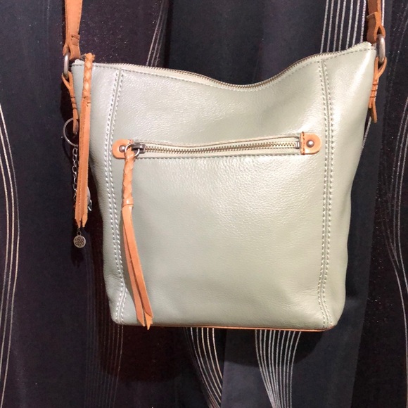 the sak Green Leather Shoulder/Crossbody Bag - Picture 4 of 9